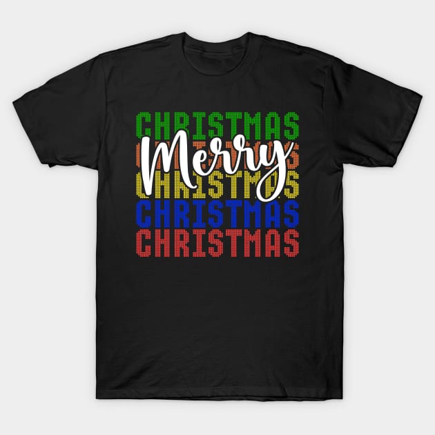 Merry Christmas T-Shirt by Etopix